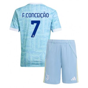 Juventus Francisco Conceicao #7 Vieraspaita Lapsille 2025-26 Lyhythihainen (+ shortsit)
